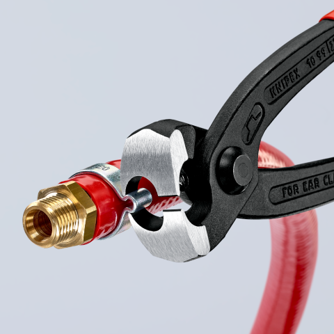 Pince collier serrage 1 ou 2 oreilles Knipex 220mm Poignées gainées