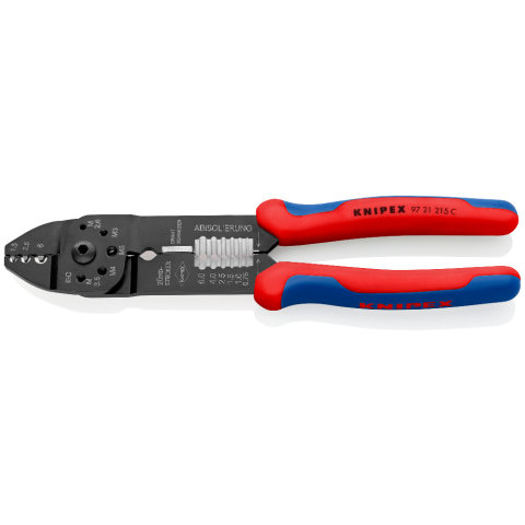 Alicates para sistema de crimpado Knipex, corte máx. 0,5 a 6,0 mm2, long.  total 240 mm Código RS: 136-7425 Nº ref. fabric.