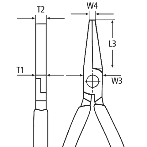 Duckbill pliers 160mm, Knipex - Other pliers