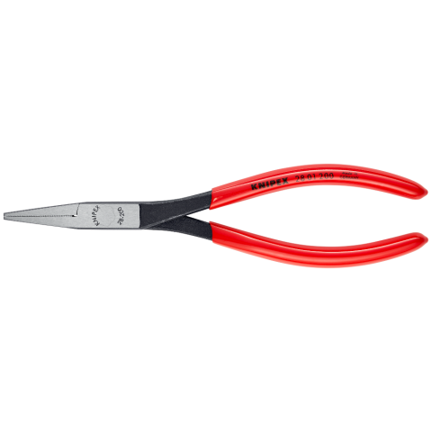 KNIPEX 2611200SBA 8 inch Needle-Nose Pliers - Red 843221000288