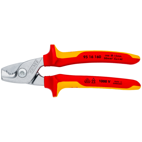 Knipex 95 12 160 Cable Shears, 6 1/4 StepCut