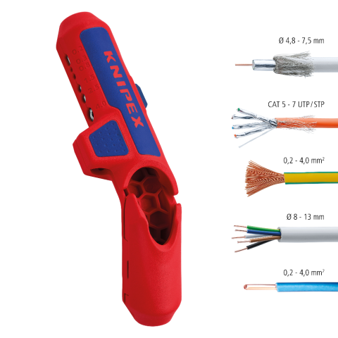 KNIPEX 16 80 125 SB - 11032 Herramienta pelacables universal