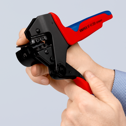 Crimp System Pliers For exchangeable crimping dies KNIPEX