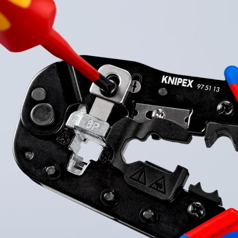 Knipex 97 51 10 Alicate para Crimpar Conectores Western