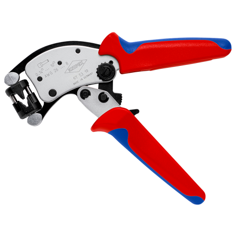 KNIPEX Twistor® T Self-Adjusting Crimping Pliers for wire ferrules With  rotatable die head | KNIPEX