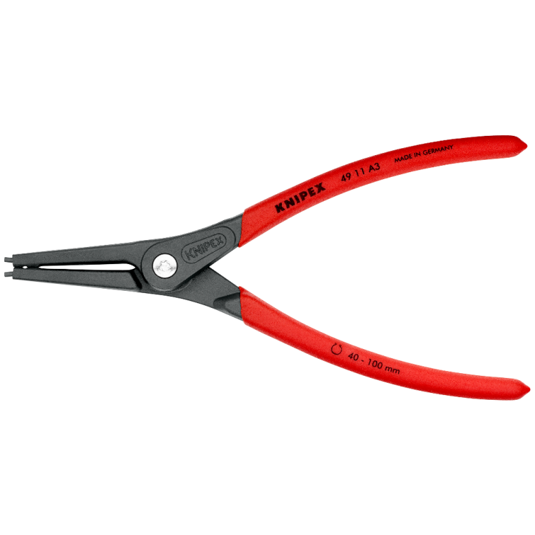 Pince Pour Circlips Extérieurs Knipex 125 Mm - Pointes Antidérapantes, Gainées Plastique