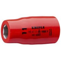 KNIPEX 98 47 11 Steckschlüsseleinsatz für Sechskantschrauben mit Innenvierkant 1/2"